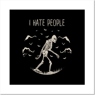 Bigfoot I Hate People Posters and Art